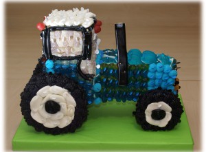 tracteur bleu