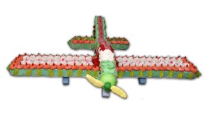 avion en bonbons 3D